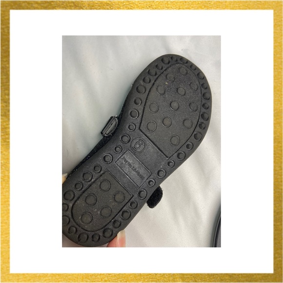 Toddler Girl Size 6 Black Glitter Mary Jane Flats - Picture 5 of 5